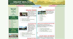 Desktop Screenshot of enjoybolivia.com